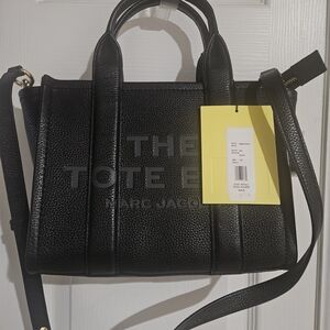 Marc Jacobs Black Pebbled Leather Tote